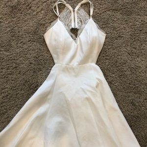Beautiful white Home Coming style dress. LuLu XS
